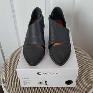 Corso Como Black Leather Bootie